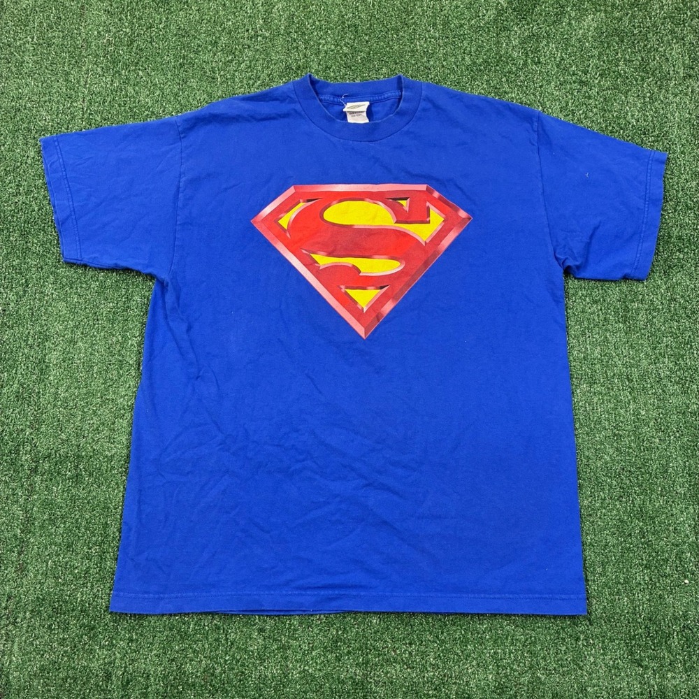Y2K 2000's Warner Brothers Superman Graphic‎ T-shirt